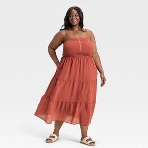 Universal Thread Smocked Tiered Maxi Dress